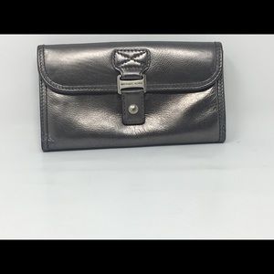 Michael Kors Silver Leather Wallet